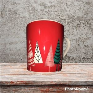 Starbucks 2017 Mug/Cup With Christmas Trees Around The Side Red Green White